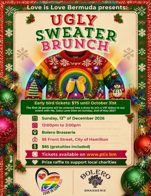 Love is Love Bermuda Ugly Sweater Brunch 2026